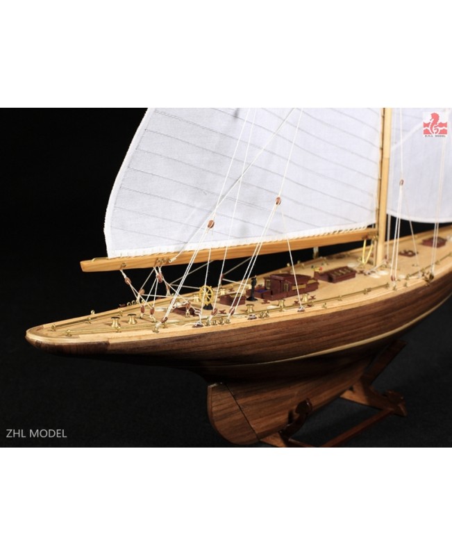 Endeavour 1934 America's Cup J class yacht wooden model ship kit 18" Sailboat