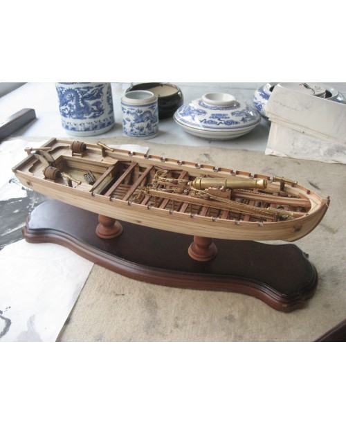 Chalupa 1834 L 14 inch 360 mm wooden ship model ki...