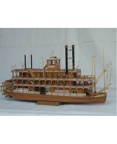 USS MISSISSIPPI 1870 Scale 1/100 21 inch wood ship...