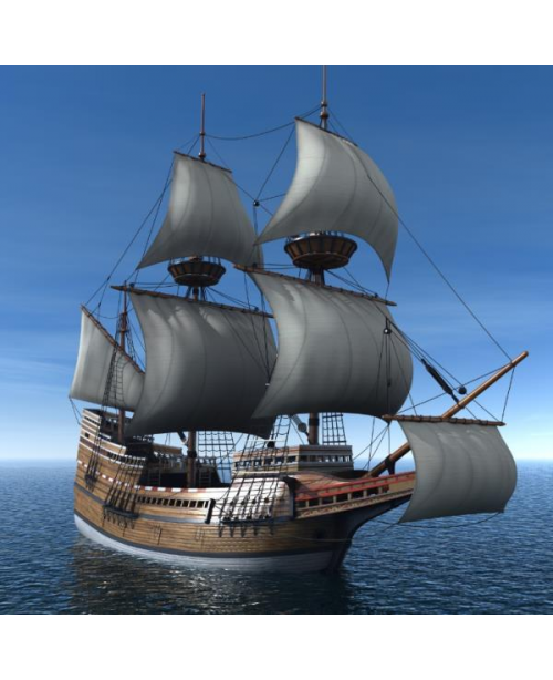 Mayflower 2016 Version Scale 1/48 31" Wood Mo...