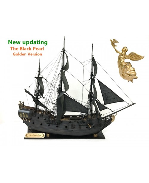 The black Pearl Golden version 2021 wood model shi...