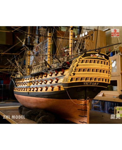 HMS VICTORY 1805 Scale 1/96 1032mm 40" Wood m...