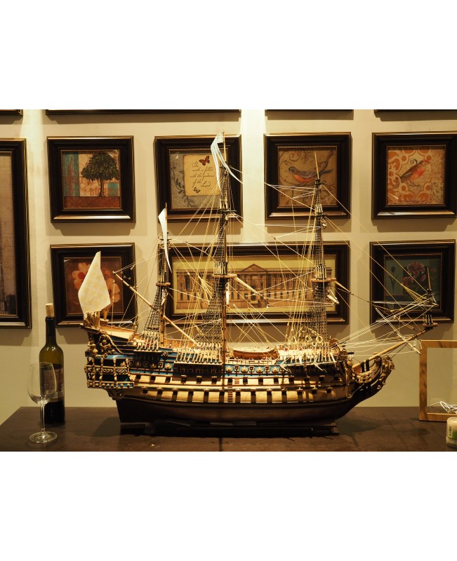The updated version Le Soleil Royal 1669 zhl model ship kit